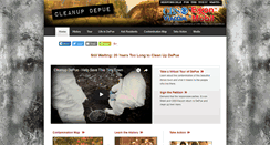 Desktop Screenshot of cleanupdepue.org